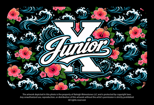 Rhinestone Bling August 2026-  Junior X Zip Up Hoodie Sweatshirt
