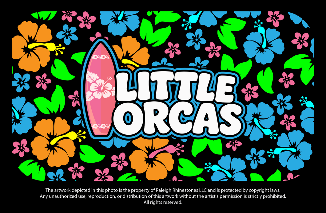 Rhinestone Bling August 2026-  Little Orcas Unisex Tank