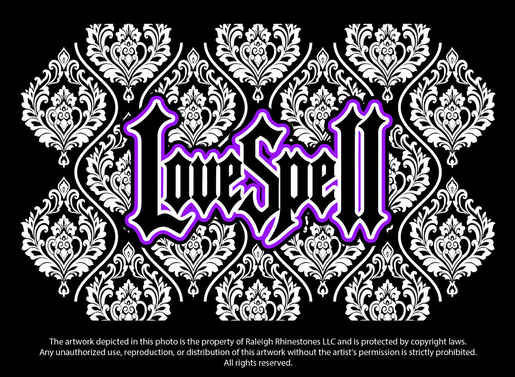 Rhinestone Bling August 2026-  Lovespell Hoodie Sweatshirt