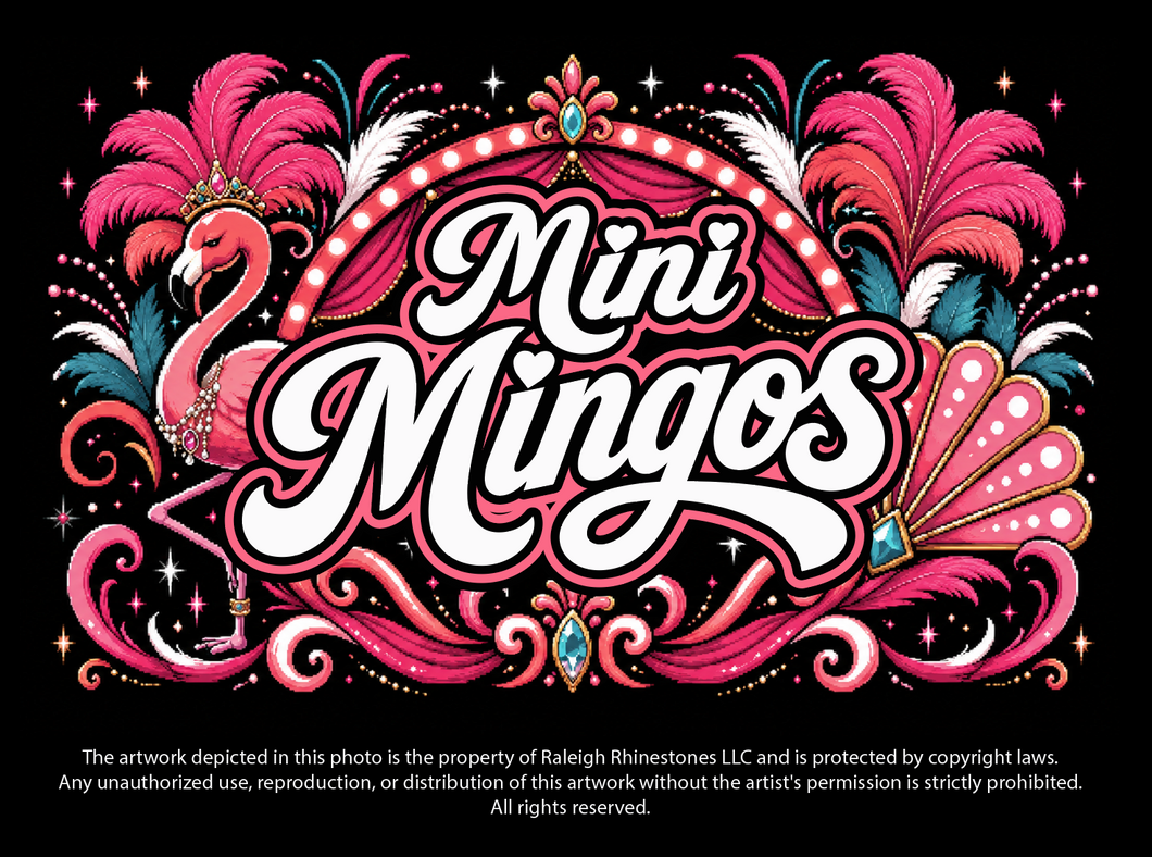 Rhinestone Bling August 2026-  Mini Mingos Crewneck Sweatshirt