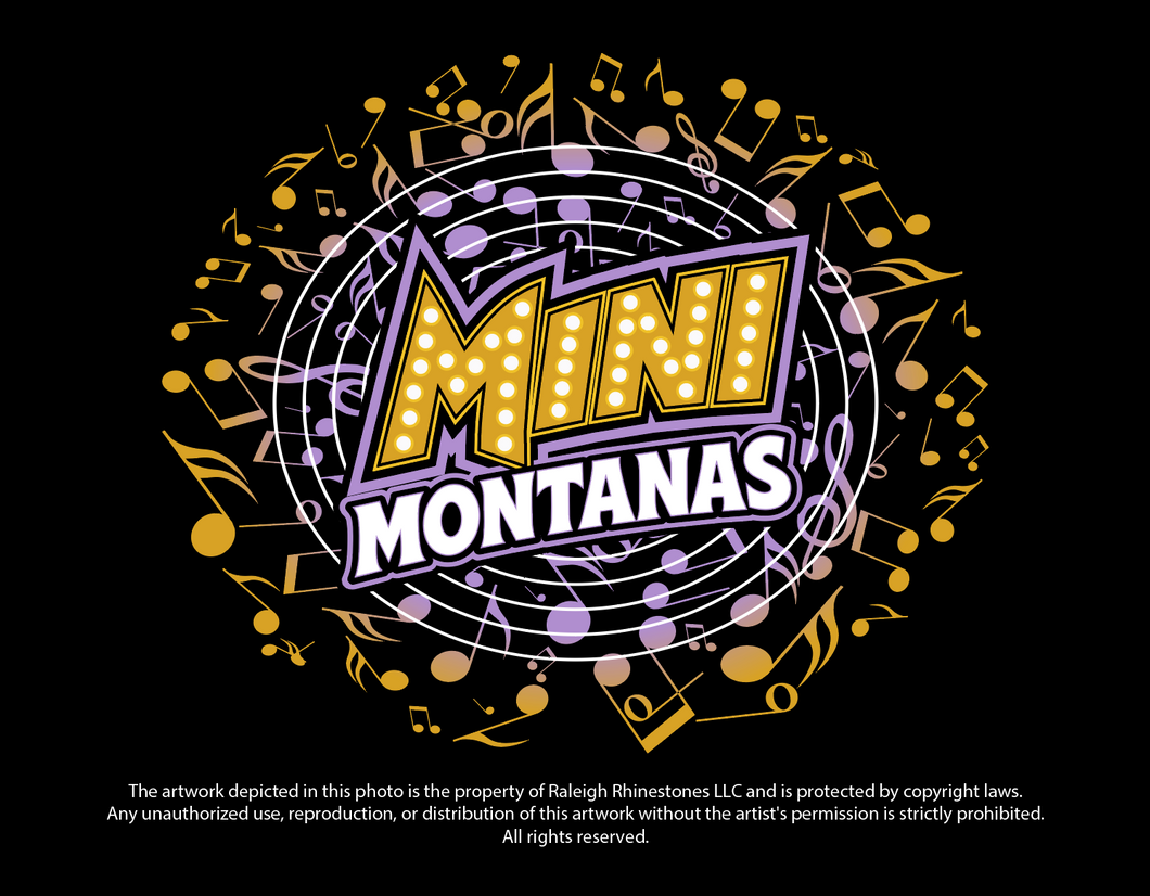 Rhinestone Bling August 2026-  Mini Montanas Mock Neck Sweatshirt