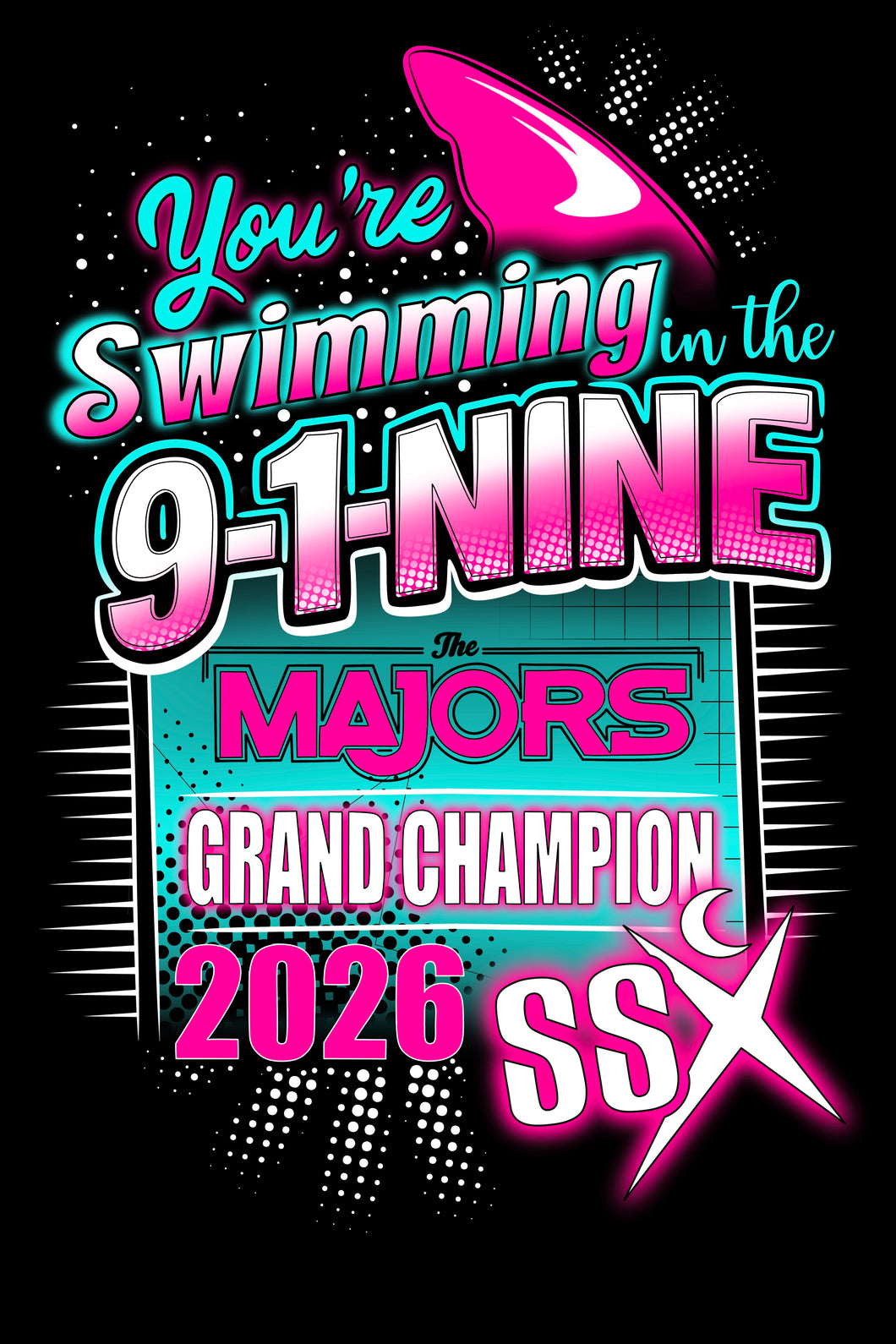 Majors 2026-  9 Time Majors Champions SSX-  Short Sleeve Tshirt